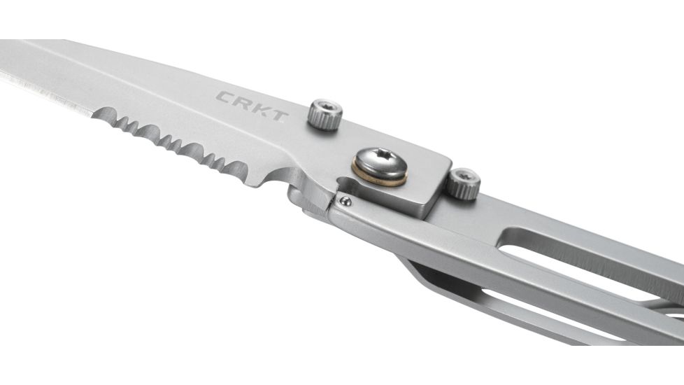 CRKT K.I.S.S. Knife - Satin, Tanto Blade, Combo Edge 5510