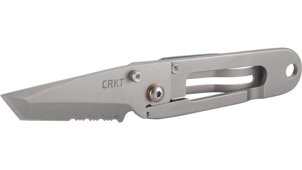 CRKT K.I.S.S. Knife - Satin, Tanto Blade, Combo Edge 5510