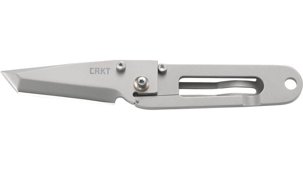 CRKT K.I.S.S. Knife - Satin, Tanto Blade, Razor-Sharp Edge 5500