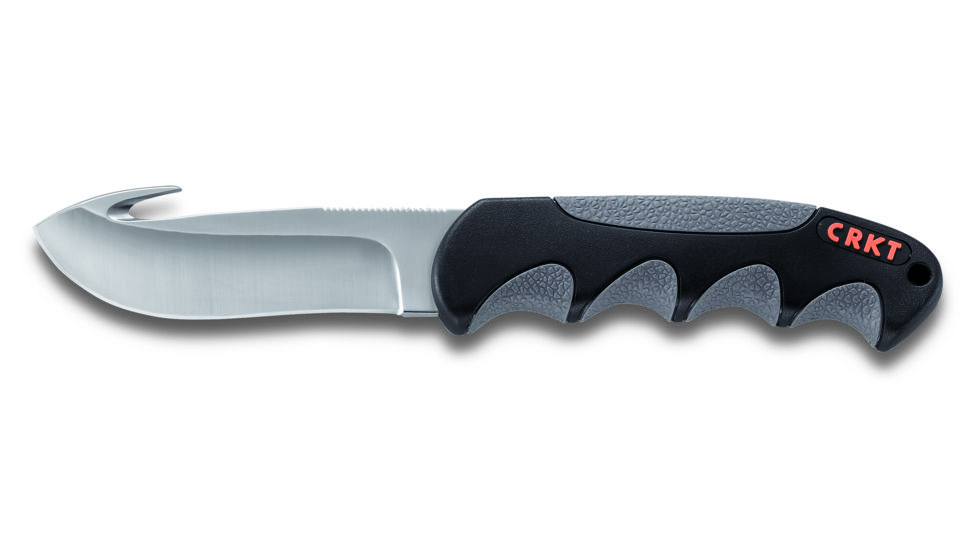 CRKT Kommer Free Range Knife - Drop Point/Gut Hook Fixed Blade 2042