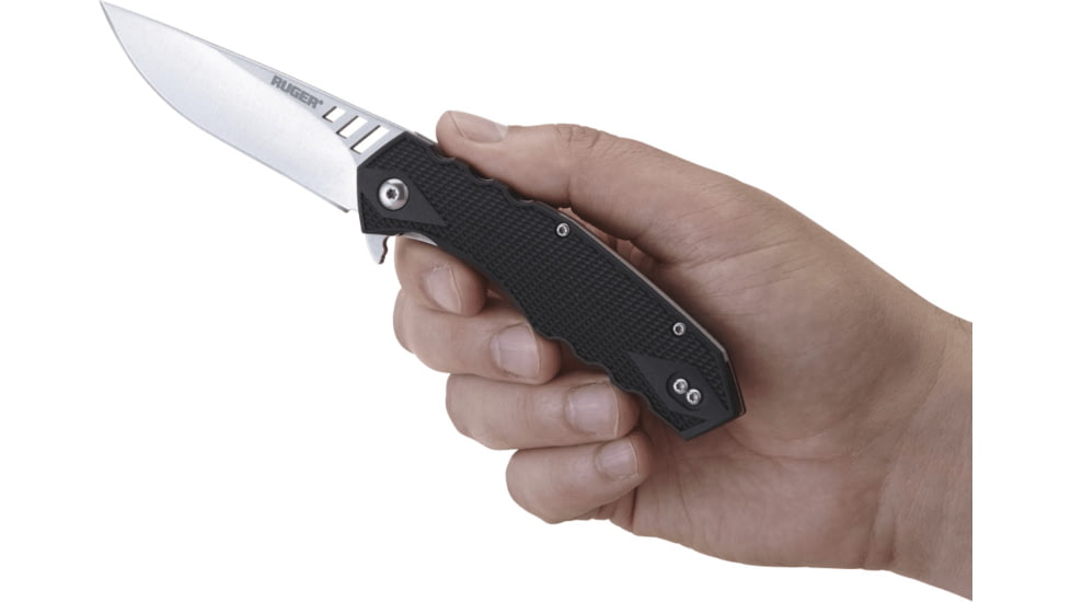 CRKT LOCKING LINER WITH BLADE FLIPPER, Compact, Black and Gray, 3.25 R1703