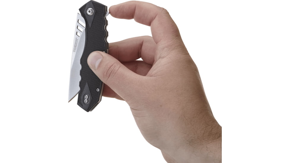 CRKT LOCKING LINER WITH BLADE FLIPPER, Compact, Black and Gray, 3.25 R1703