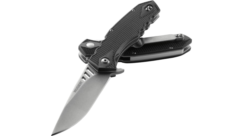 CRKT LOCKING LINER WITH BLADE FLIPPER, Compact, Black and Gray, 3.25 R1703