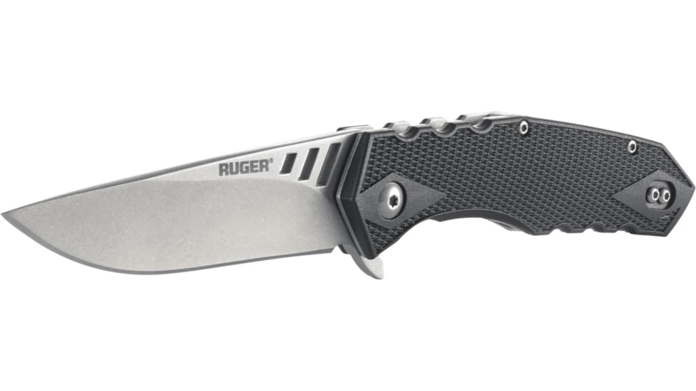 CRKT LOCKING LINER WITH BLADE FLIPPER, Compact, Black and Gray, 3.25 R1703
