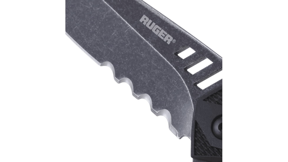 CRKT LOCKING LINER WITH BLADE FLIPPER, Compact Tanto, Flat Top Serrations, Black and Gray, 3.25 R1706K