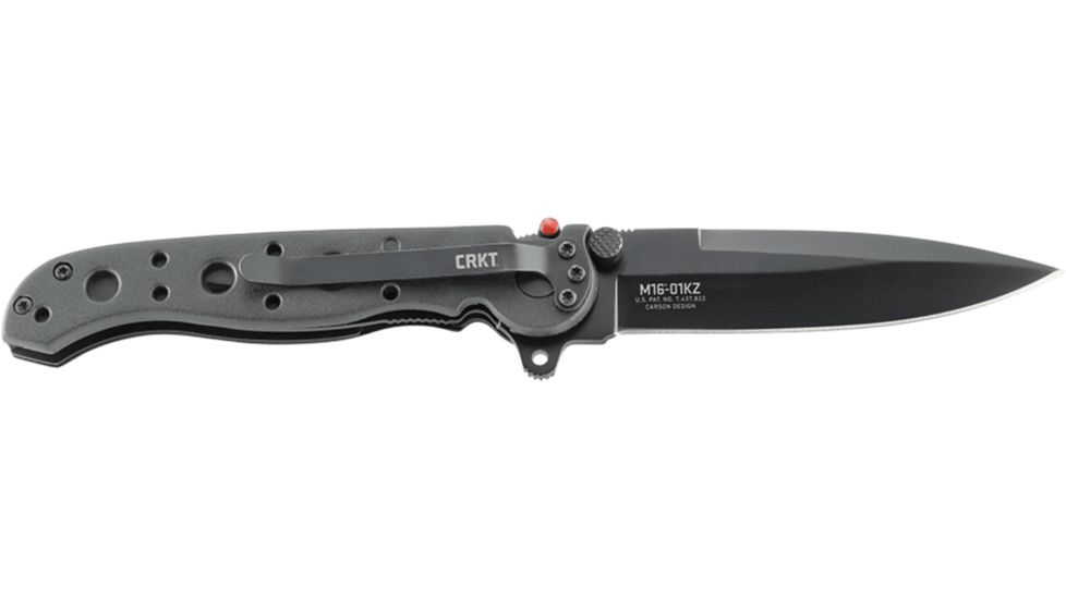 CRKT M16-01 Carson Spear Point Nylon Handle Folding Knife, EDP Black Blade M16-01KZ