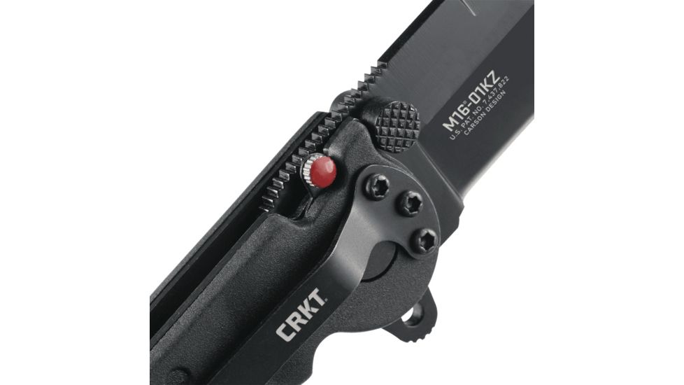 CRKT M16-01 Carson Spear Point Nylon Handle Folding Knife, EDP Black Blade M16-01KZ