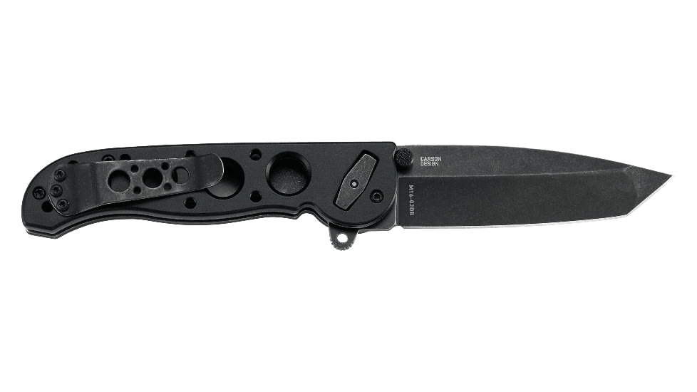 CRKT M16-02DB Assisted Opening Folding Knife, 3.12in, D2 Blade, Tanto, Black Aluminum Handle w/Deadbolt Lock, Black, M16-02DB