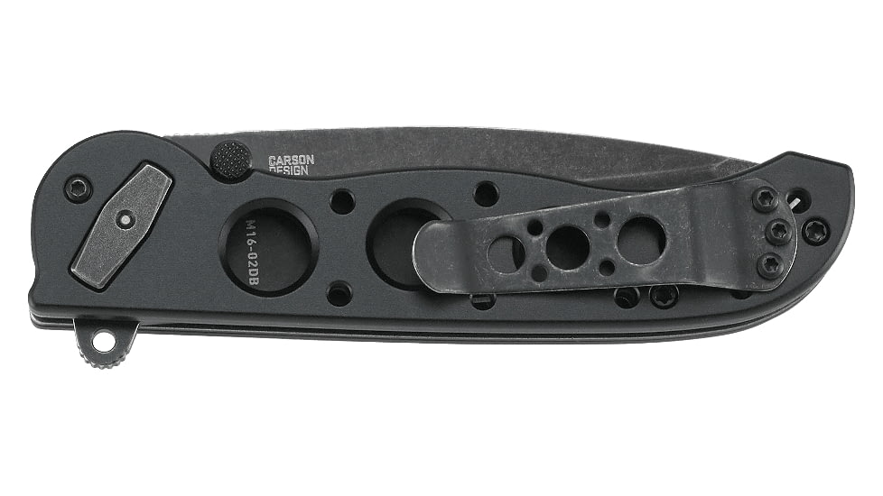 CRKT M16-02DB Folding Knife, 3.1in, D2 Blade, Plain Edge Tanto, Black w/Deadbolt Lock, M16-02DB