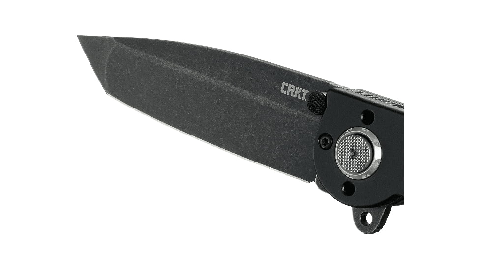 CRKT M16-02DB Folding Knife, 3.1in, D2 Blade, Plain Edge Tanto, Black w/Deadbolt Lock, M16-02DB