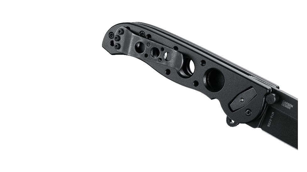 CRKT M16-02DB Folding Knife, 3.1in, D2 Blade, Plain Edge Tanto, Black w/Deadbolt Lock, M16-02DB
