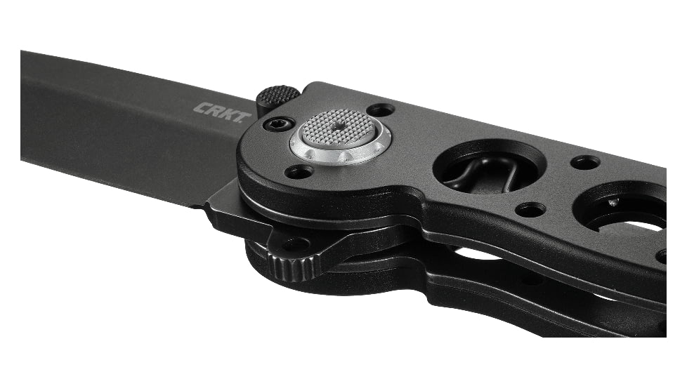 CRKT M16-02DB Folding Knife, 3.1in, D2 Blade, Plain Edge Tanto, Black w/Deadbolt Lock, M16-02DB