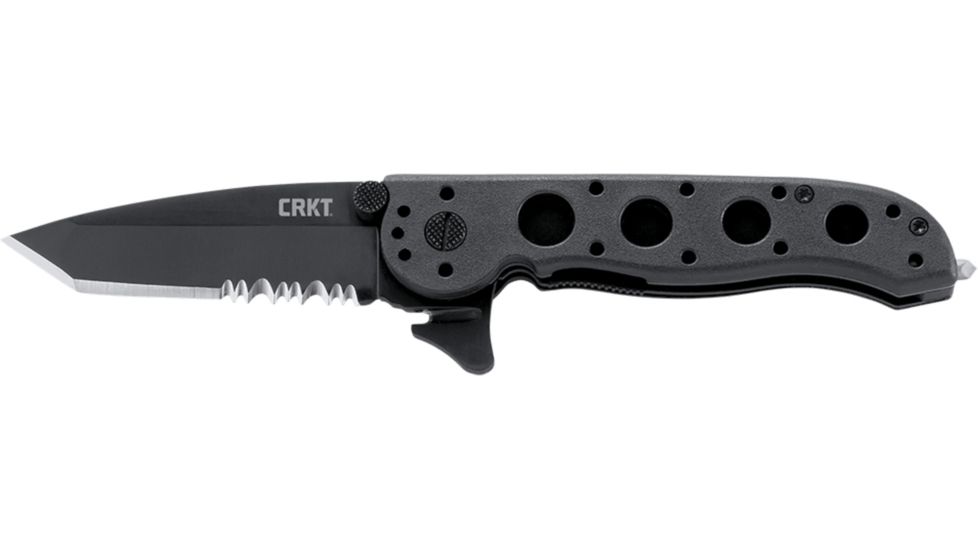 CRKT M16-12 Law Enforcement Tanto Folding Knife, Triple Point Serrations, M16-12ZLEK