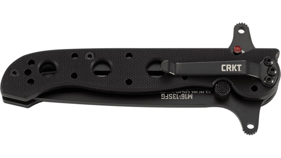 CRKT M16-13 Carson Special Forces Tanto Folding Knife, Black Finish M16-13SFG