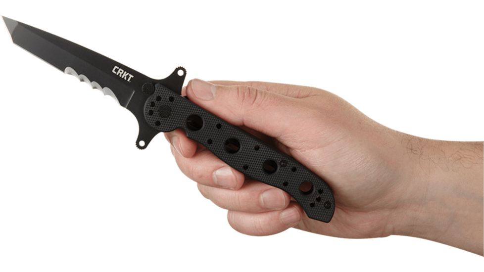 CRKT M16-13 Carson Special Forces Tanto Folding Knife, Black Finish M16-13SFG
