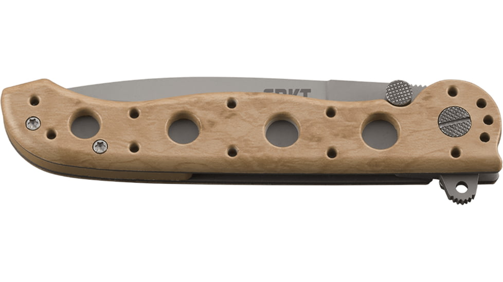 CRKT M16-13 Desert Camo Spear Point Folding Knife, Triple Point Serrations, M16-13ZM