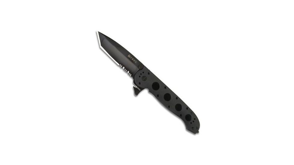 CRKT M16-14 Glass Filled Nylon Law Enforcement - Tanto, Triple-point Serrations, Black Glass Filled Nylon Handle, Lawks - M16-14ZLEKC