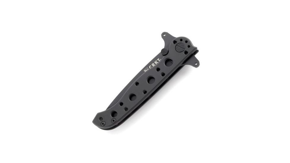CRKT M16 Stainless - Tanto, Combination Edge, Black Handle, Black Oxide Blade, Framelock - M16-10KSC