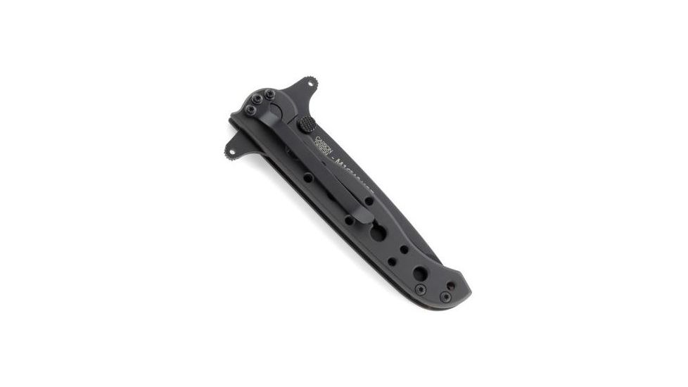 CRKT M16 Stainless - Tanto, Combination Edge, Black Handle, Black Oxide Blade, Framelock - M16-10KSC