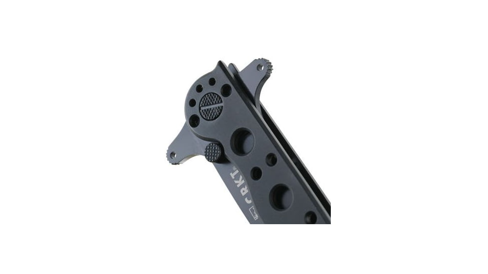 CRKT M16 Stainless - Tanto, Combination Edge, Black Handle, Black Oxide Blade, Framelock - M16-10KSC
