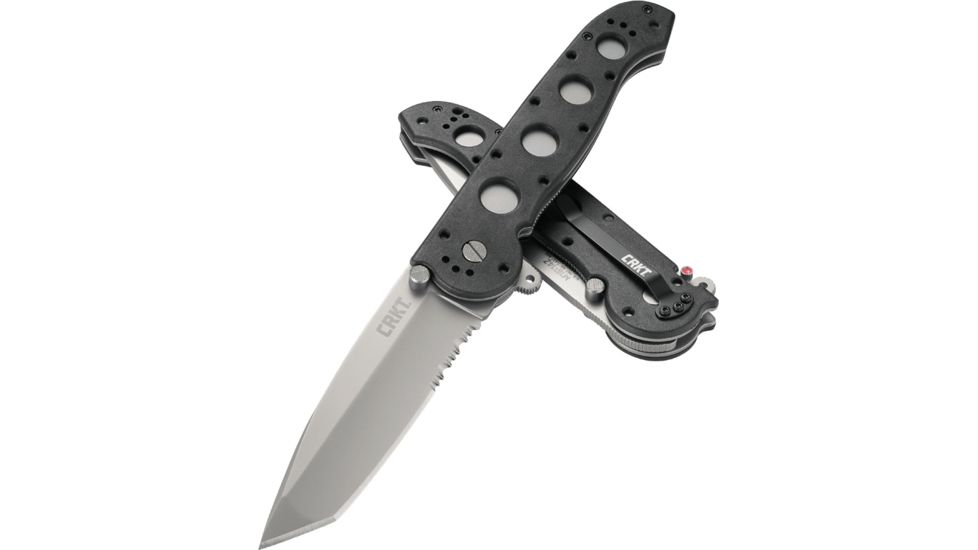 CRKT M16 Z Series Big Dog Tanto Folding Knife, Triple Point Combo Edge M16-14Z