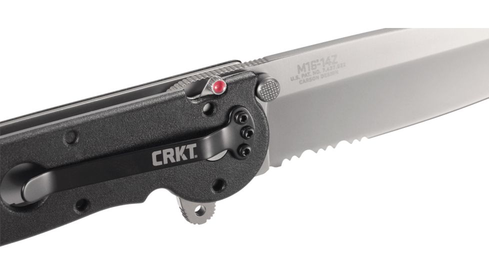 CRKT M16 Z Series Big Dog Tanto Folding Knife, Triple Point Combo Edge M16-14Z