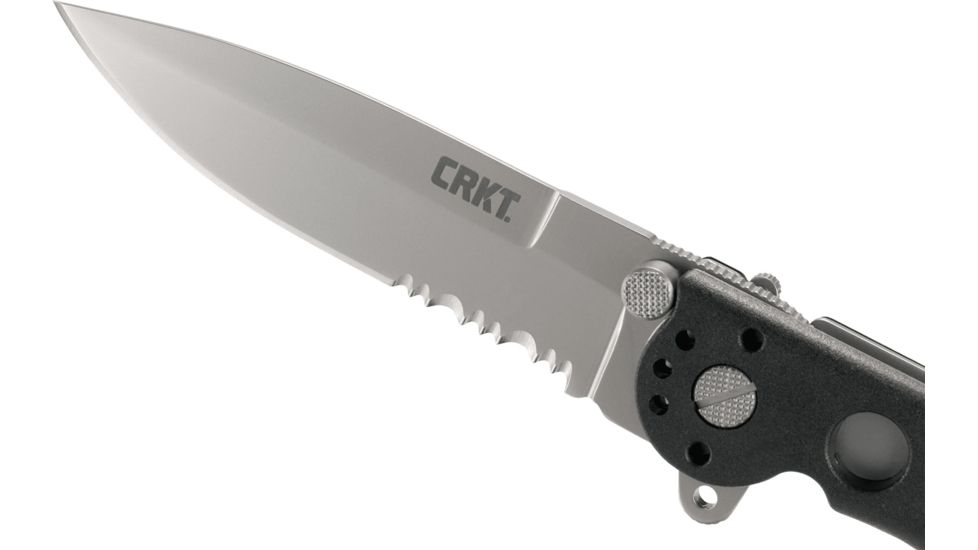 CRKT M16 Z Series Spear Point Folding Knife, Combo Edge, Triple Point Serrations, M16-13Z