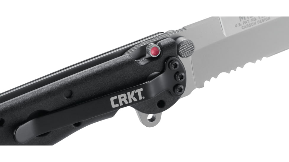 CRKT M16 Z Series Spear Point Folding Knife, Combo Edge, Triple Point Serrations, M16-13Z