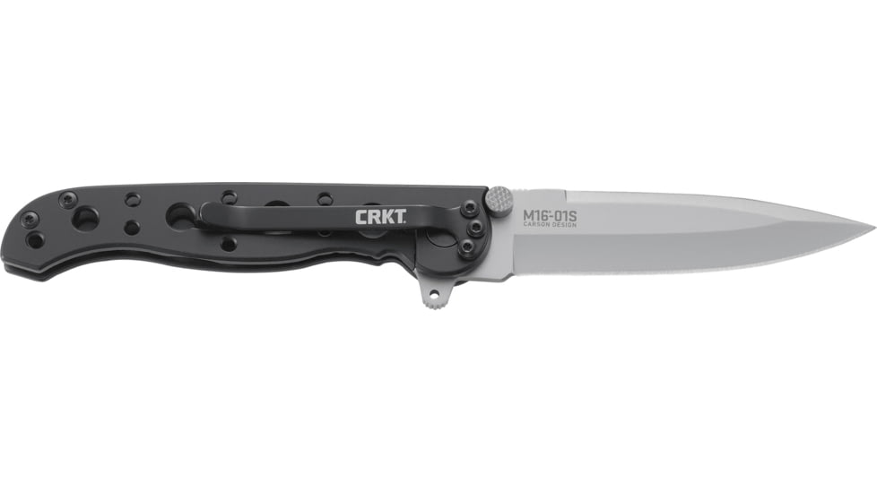 CRKT M1601-SS Carson EDC Stainless Steel Folding Knife, Bead-Blast Blade M16-01S