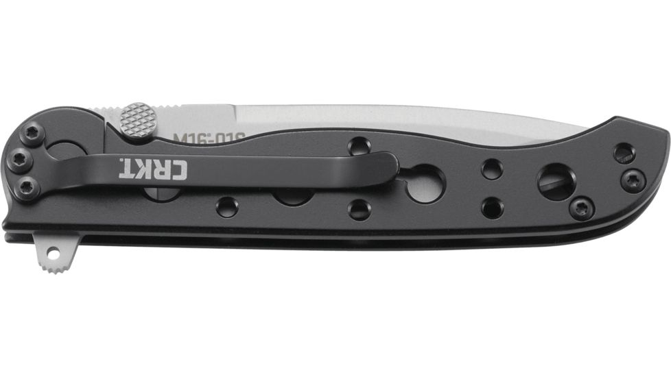 CRKT M1601-SS Carson EDC Stainless Steel Folding Knife, Bead-Blast Blade M16-01S