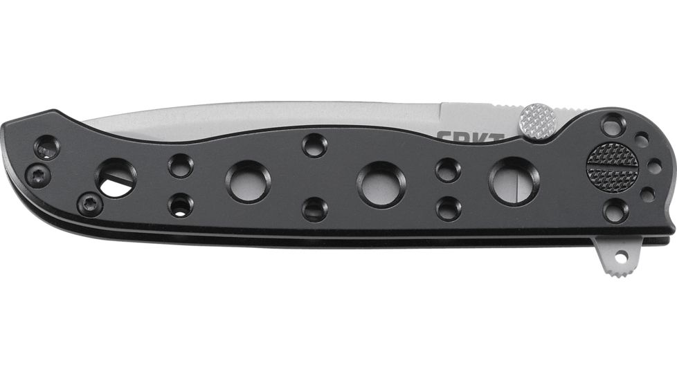 CRKT M1601-SS Carson EDC Stainless Steel Folding Knife, Bead-Blast Blade M16-01S
