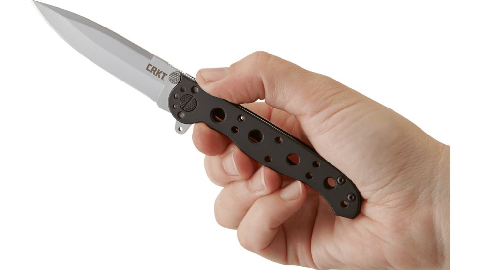 CRKT M1601-SS Carson EDC Stainless Steel Folding Knife, Bead-Blast Blade M16-01S