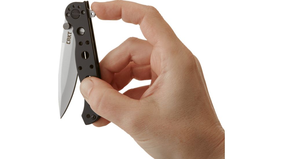 CRKT M1601-SS Carson EDC Stainless Steel Folding Knife, Bead-Blast Blade M16-01S