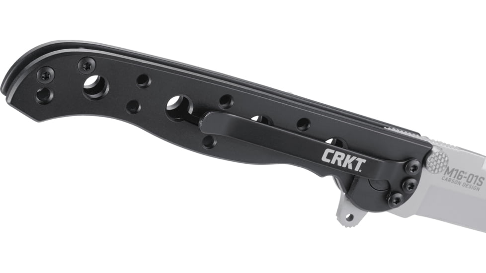 CRKT M1601-SS Carson EDC Stainless Steel Folding Knife, Bead-Blast Blade M16-01S