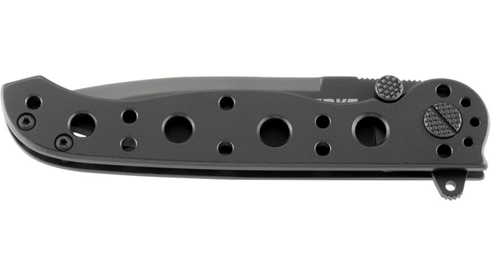 CRKT M1601-SS Carson EDC Stainless Steel Folding Knife, Black Oxide Blade M16-01KS