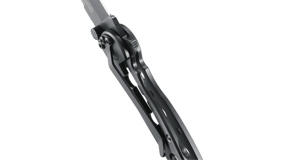 CRKT M1601-SS Carson EDC Stainless Steel Folding Knife, Black Oxide Blade M16-01KS