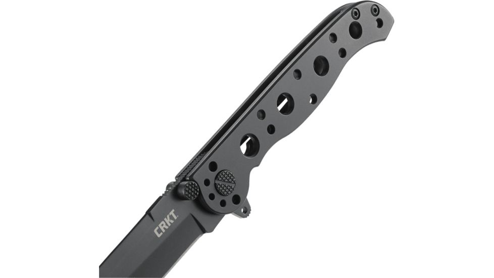 CRKT M1601-SS Carson EDC Stainless Steel Folding Knife, Black Oxide Blade M16-01KS