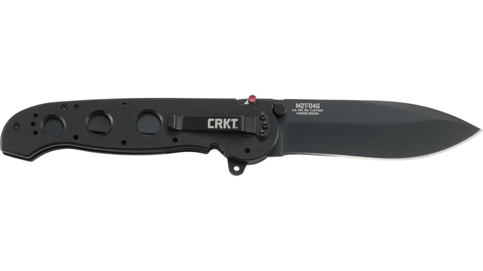 CRKT M21 G10 Handle Spear Point Folding Knife, Plain Edge M21-04G