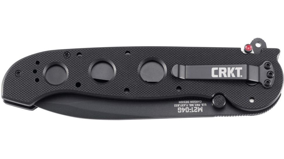 CRKT M21 G10 Handle Spear Point Folding Knife, Plain Edge M21-04G