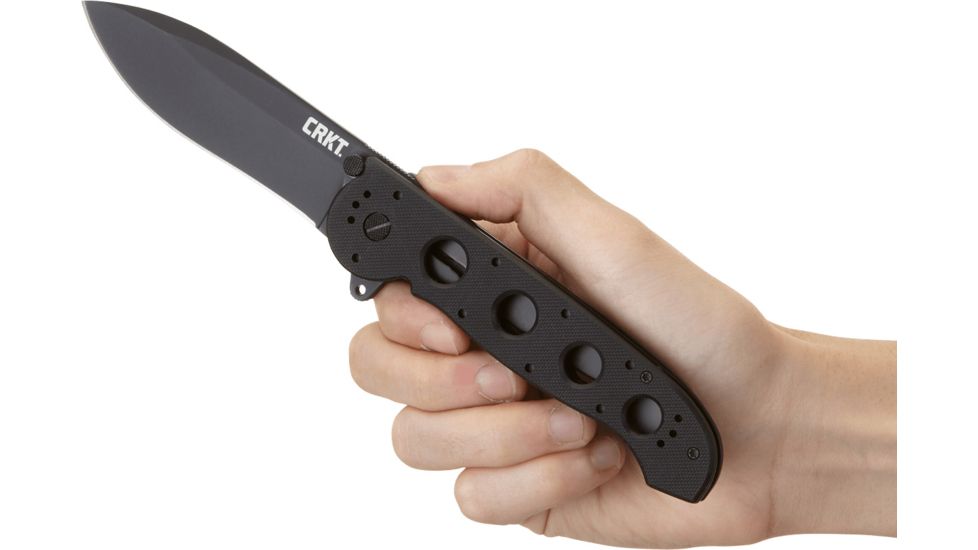 CRKT M21 G10 Handle Spear Point Folding Knife, Plain Edge M21-04G