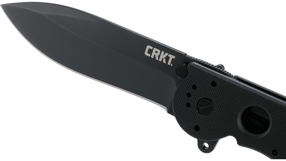 CRKT M21 G10 Handle Spear Point Folding Knife, Plain Edge M21-04G