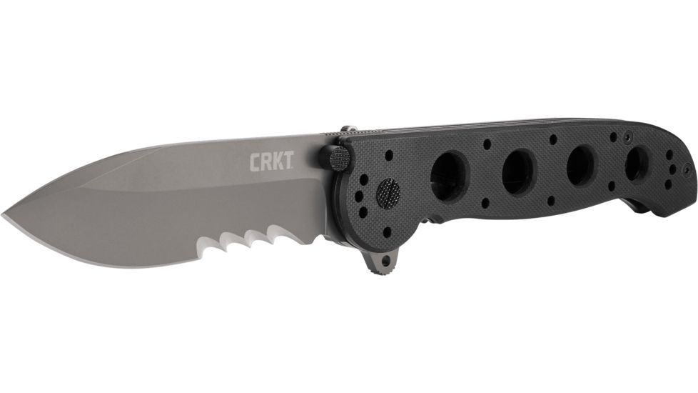 CRKT M21 G10 Handle Spear Point Folding Knife, Veff Combo Edge M21-14G
