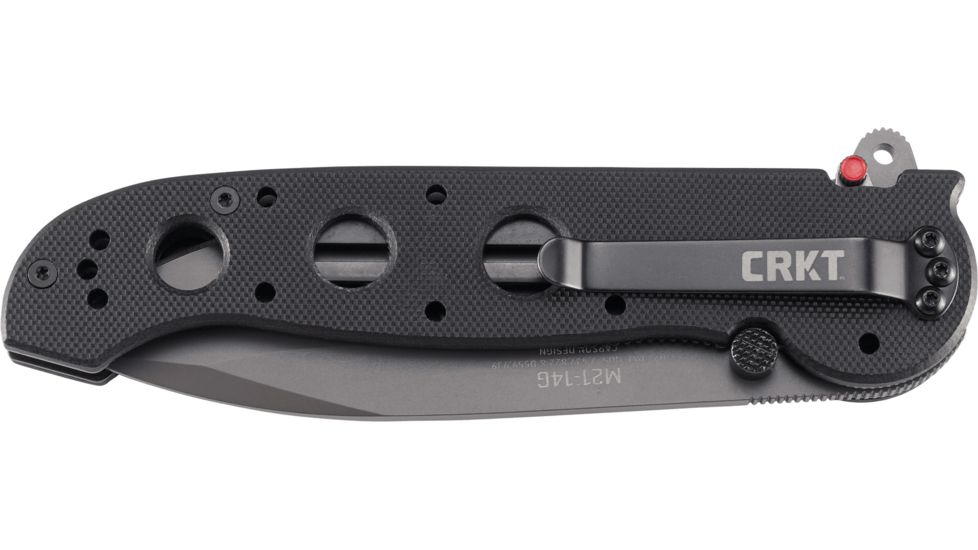CRKT M21 G10 Handle Spear Point Folding Knife, Veff Combo Edge M21-14G