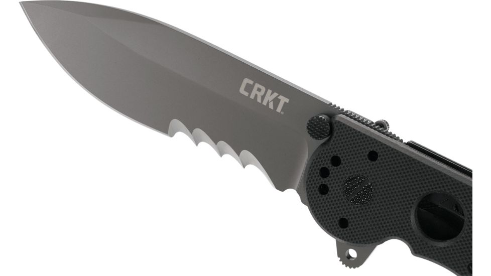 CRKT M21 G10 Handle Spear Point Folding Knife, Veff Combo Edge M21-14G