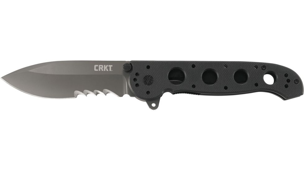 CRKT M21 G10 Handle Spear Point Folding Knife, Veff Combo Edge M21-14G