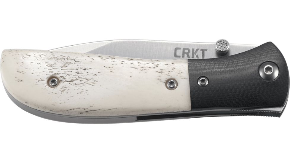 CRKT M4 EDC Folding Knife, Bone Scales, G10 Bolster M4-02