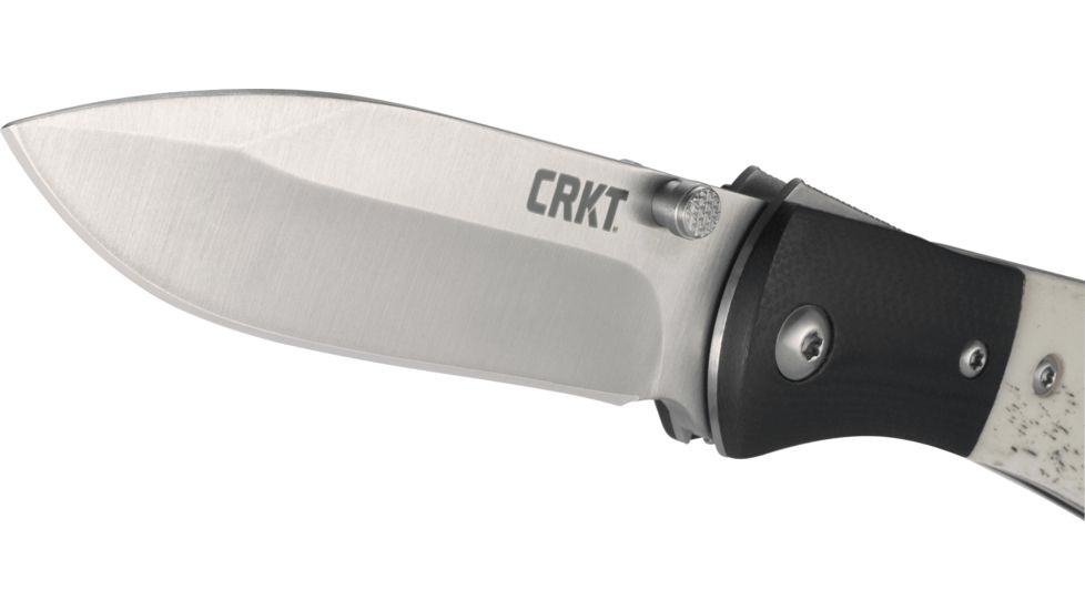 CRKT M4 EDC Folding Knife, Bone Scales, G10 Bolster M4-02
