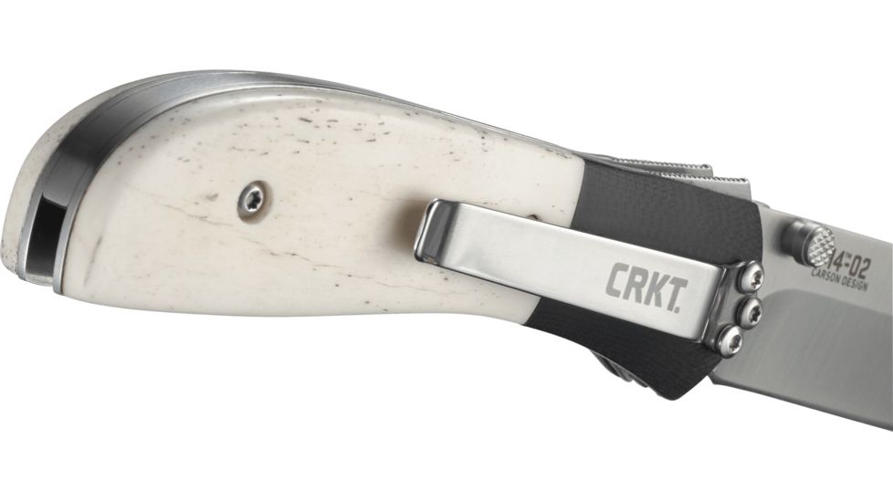 CRKT M4 EDC Folding Knife, Bone Scales, G10 Bolster M4-02