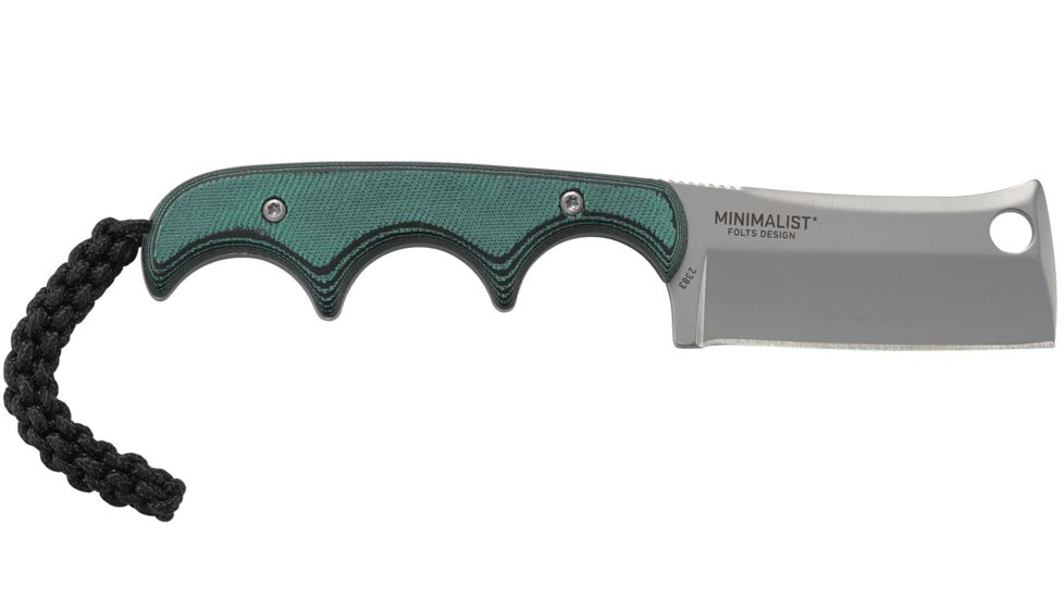 Crkt Minimalist Cleaver Neck Knife 2.13 Plain Edge W/shth
