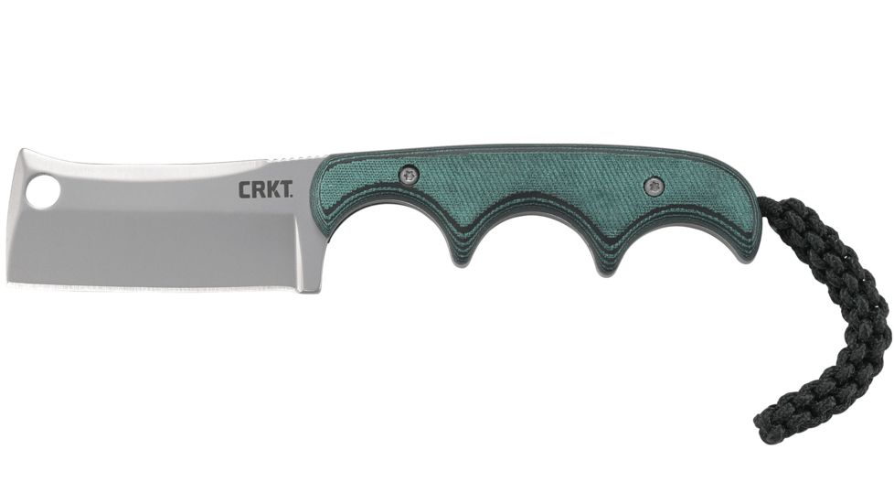 Crkt Minimalist Cleaver Neck Knife 2.13 Plain Edge W/shth